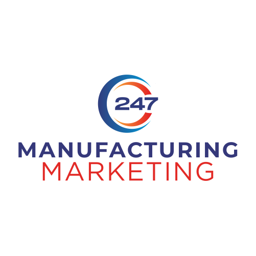 247 Manufacturing Marketing Logo Square